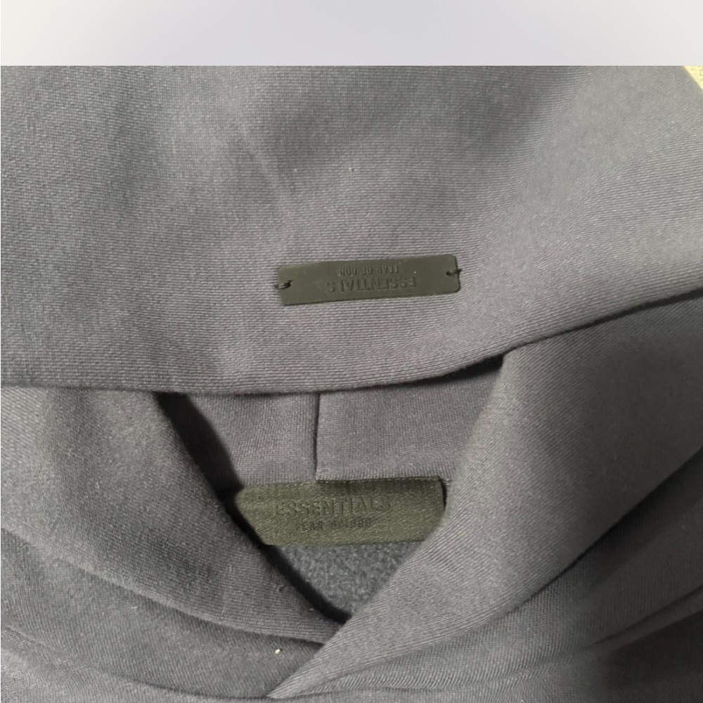 Fear of God Essentials Navy Hoodie - Picture 4 of 5